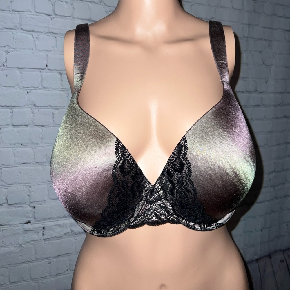 Soma Nylon & Spandex Dark Brown & Black Push Up Bra size 36DDD